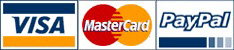 VISA, MasterCard, PayPal